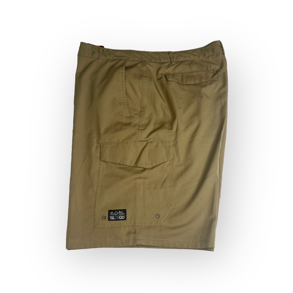 Salt Life® 𓆉 La Vida SLX Hybrid Fishing Cargo Shorts 𓆉 Khaki 38 𓆉 Work Play - Picture 8 of 16